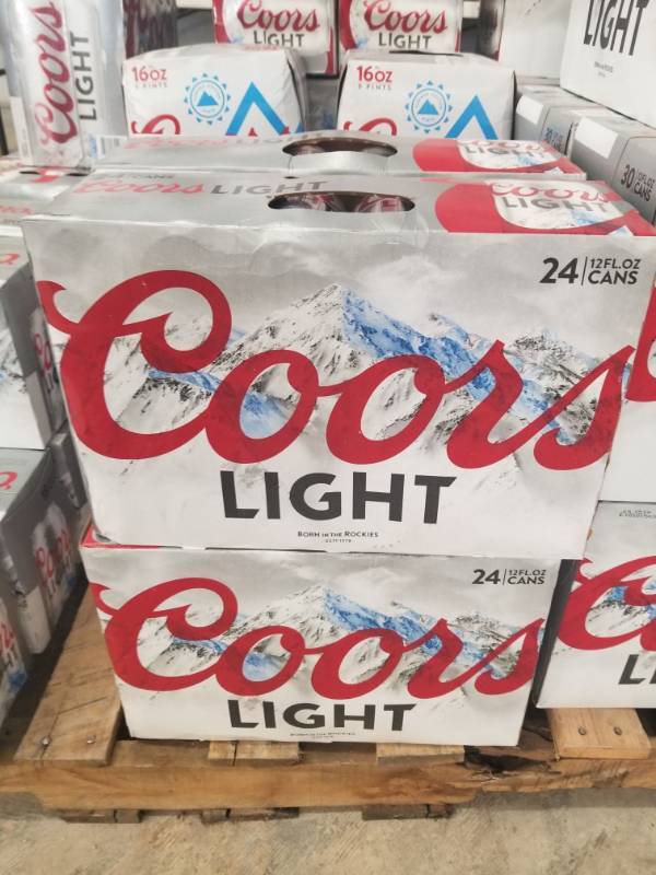 lot 15320 image: (2) Coors Light 24Pk 12oz Cans