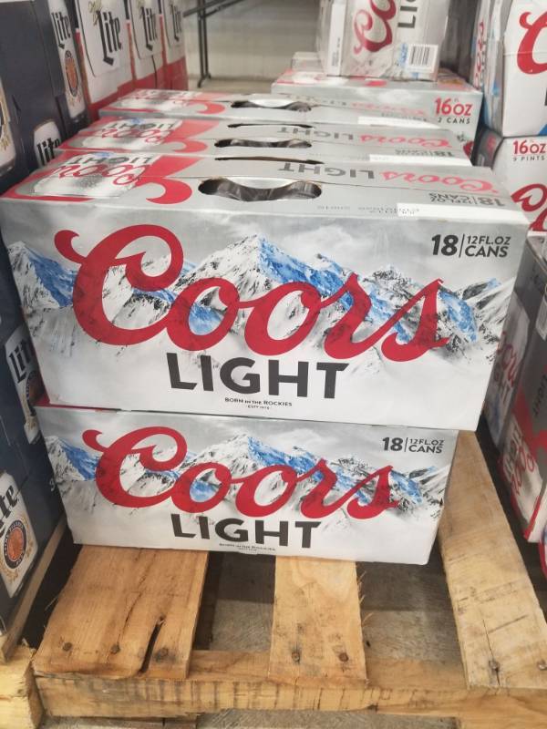 lot 15323 image: (2) 18Pk Coors Light 12oz Cans
