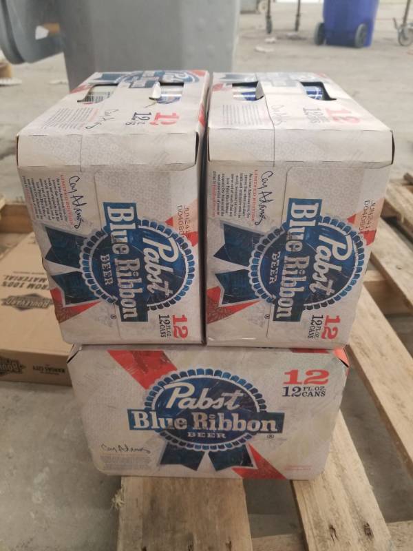 lot 15347 image: (4) Pabst Blue Ribbon 12pk Cans