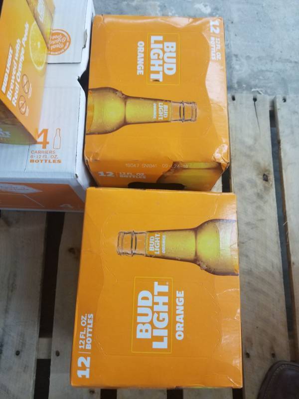 lot 15353 image: (2) Bud Light Orange 12Pk 12oz Bottles