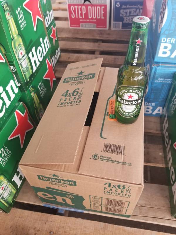 lot 15367 image: (4) 6Pk Heineken Bottles