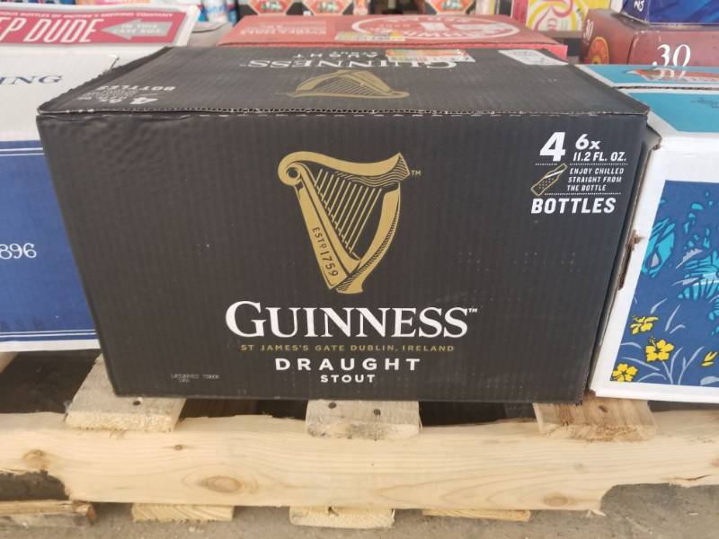 lot 15377 image: (4) 6Pk Guinness Draught Stout Bottles