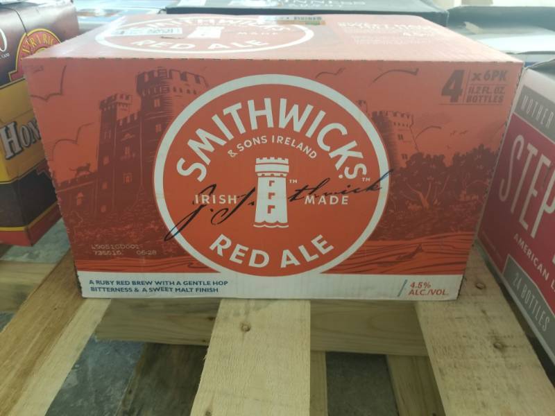 lot 15378 image: (4) 6Pk Smithwicks Red Ale Bottles