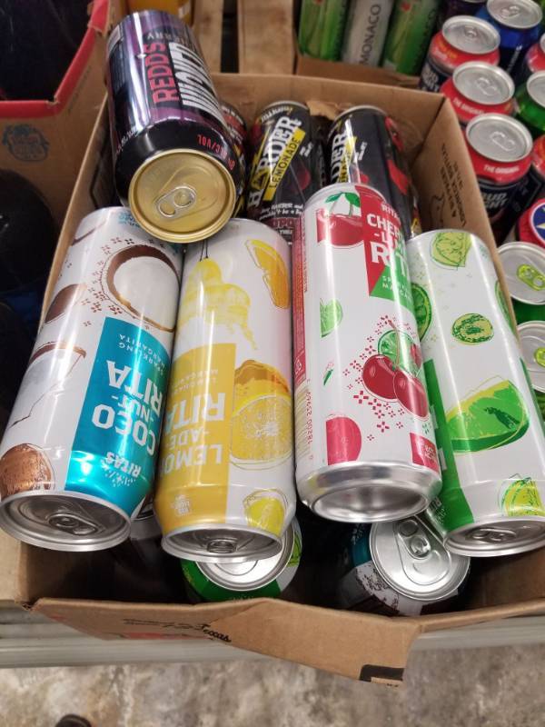 lot 15388 image: Variety of Lime A Ritas, Redds, and Mikes Harder Lemonade