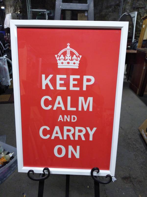 lot 3230 image: Keep Calm and Carry On Picture