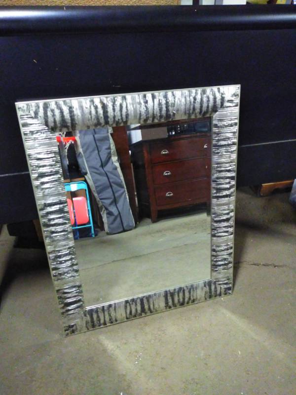 lot 3247 image: New Modern Framed Wall Mirror