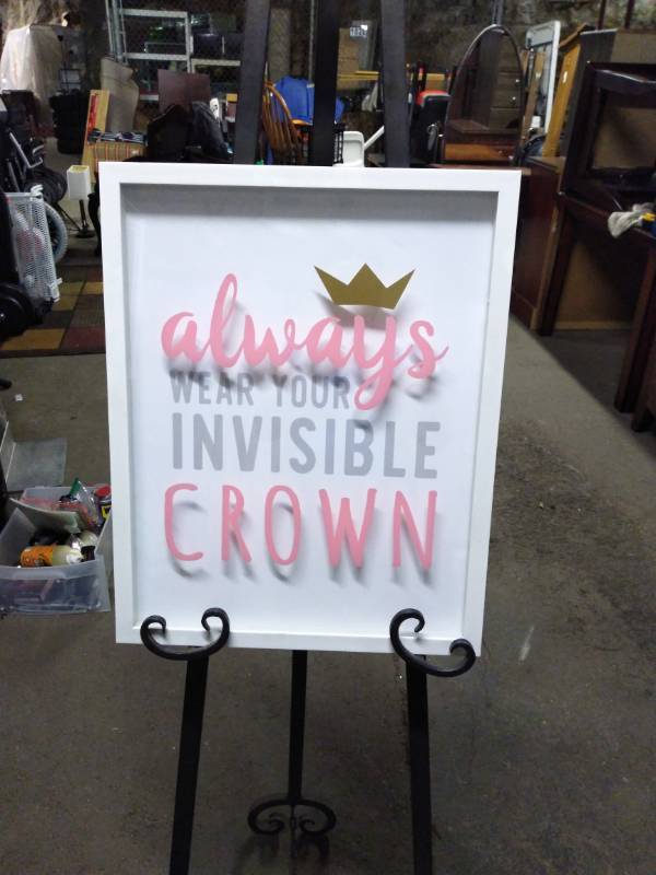 lot 3183 image: Always Wear Your Invisible Crown Picture