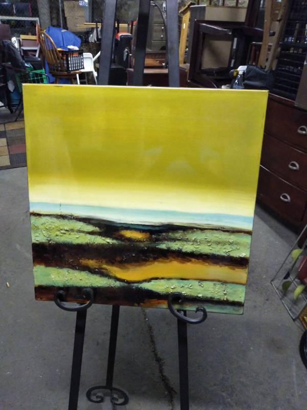 lot 3189 image: New Modern Canvas Wall Art
