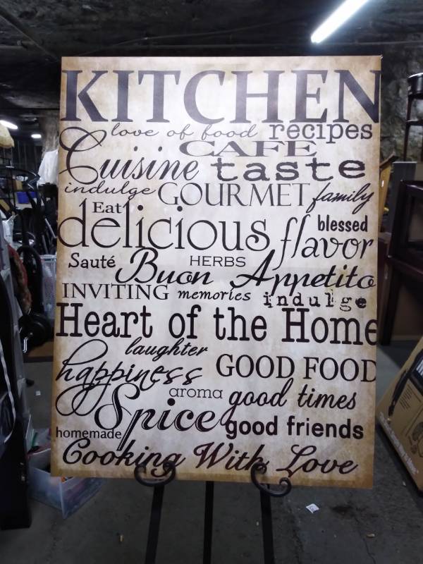 lot 3215 image: Modern Canvas Wrapped Picture