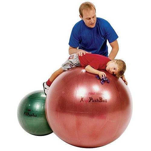 lot 12378 image: Sportime Ultimax Therapy Ball, 40 , 6 lbs, Red