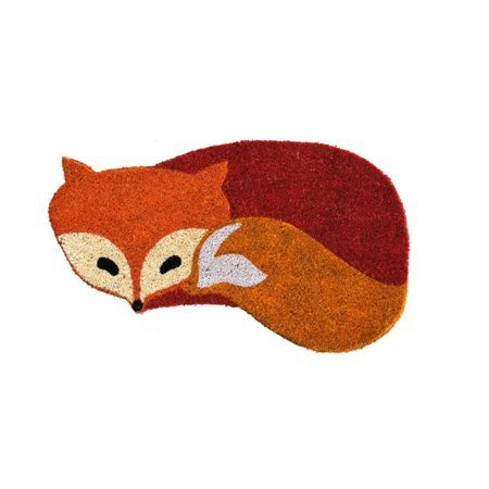 lot 12426 image: Fox Shaped Coir Welcome Mat, New