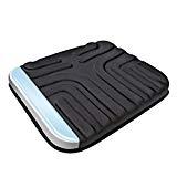 lot 12431 image: Sharper Image Professional Gel Seat Cushion for Ergonomic Comfort and Support. Cooling Gel Relaxation, Pressure Point Relief, Ergonomic Comfort. Portable, Ideal for Home, Office, Car, Truck, Wheelchair, and Stadium Sporting Events. Size 17 x15 x2