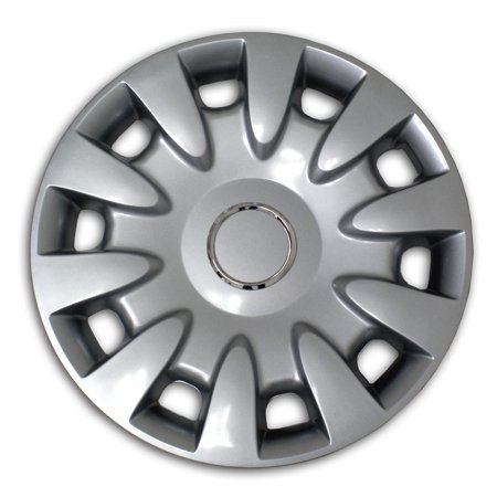 lot 12478 image: Set of 4 Metallic Silver Pop-On Hubcaps 15  WC2-15-5068-S - Hub Caps Wheel Skin Cover 15 Inches 4 Pcs Set