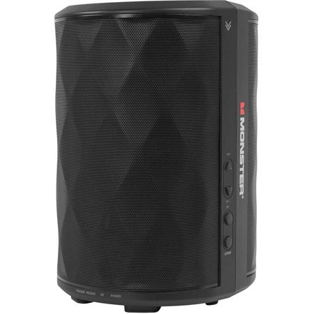 lot 13407 image: Monster Indoor  Outdoor Wireless Speaker 40W High Performance IndoorOutdoor Bluetooth Speakers, EZ-Play (Expandable up to 8 Speakers), Water Resistant, and Wall Mountable (Two Speakers Included)