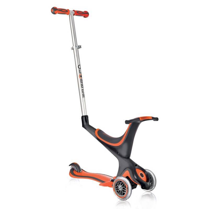 lot 13408 image: Globber Childrens Evo 5-in-1 Complete Convertible Scooter - Red