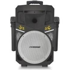 lot 13427 image: pureacoustics Portable Bluetooth Speaker System w Mic, Speaker w Black Grill Not Silver