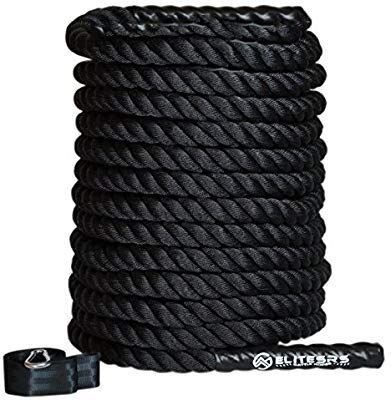 lot 13431 image: Elitesrs Fitness Battle Ropes With Anchor Kit For Core Exercise, Fitness - 3yw, New