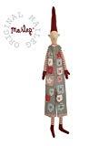 lot 13937 image: Maileg, Christmas Calendar Pixy, Boy with 24 Pockets, Grey