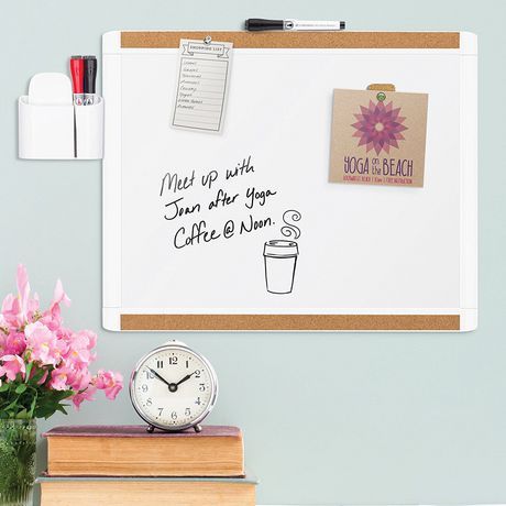 lot 13956 image: U Brands 16  x 20  Pinit Frame Magnetic Dry Erase Board