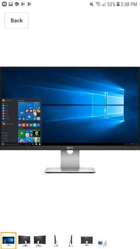 lot 14324 image: Dell 210-aevw - Dell S2415h Monitor, Black, Uk Built In Speakers Vga Hdmi ...