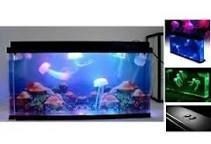 lot 14333 image: Fantastic Gift Jellyfish Tank With Led Lights Giant Jellyfish Aquarium Home Deco