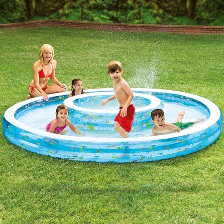 lot 14394 image: Intex Wishing Well Inflatable Swim Center Fun Baby Swimming Pool 57143EP