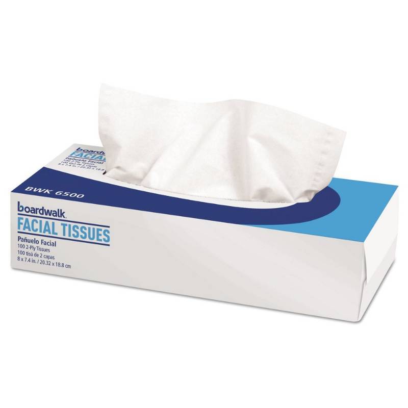 lot 14655 image: Boardwalk Facial Tissue Boxes (Case of 30)