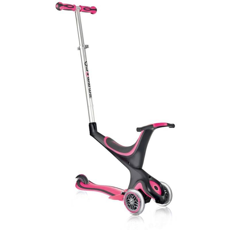 lot 14660 image: Youth Globber Scooters 3-Wheeled 5-in-1 Scooter, Pink