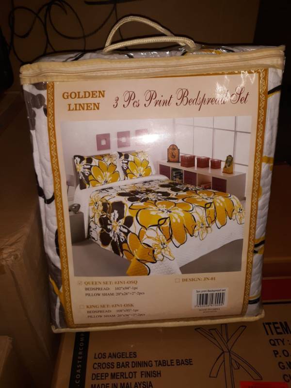 lot 14663 image: Golden Linen Sheets