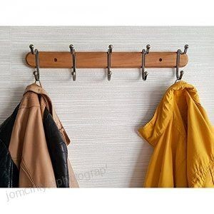 lot 17001 image: Tatkraft Charm 5 Double Hooks Wall Mounted Hanger, 51x9.8x10.8cm