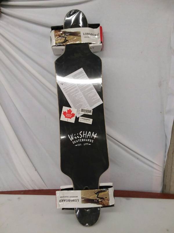 lot 11389 image: WiiSHAM Longborads Skateboards 42 inches Complete Drop Down Through Deck Cruise Professional Longboard