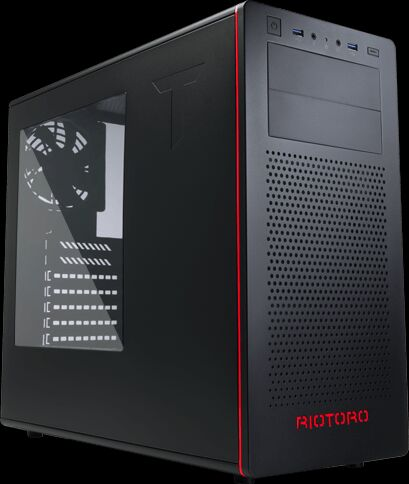 lot 11407 image: Riotoro CR480 MID-TOWER CASE brand new factory sealed