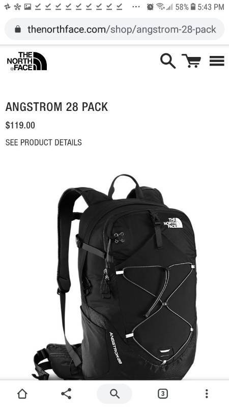 north face angstrom 28