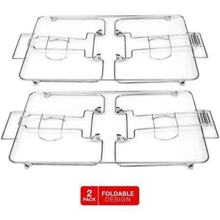 lot 11441 image: 2-Piece Chrome-Plated Buffet Rack