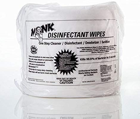 lot 11444 image: Monk Disinfectant Wipes 800 Count Refill-2 Pack