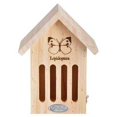 lot 11455 image: Esschert Design Usa WA39 Butterfly House, Wood, 6.7-in. x 4.8-In. x 9-In.