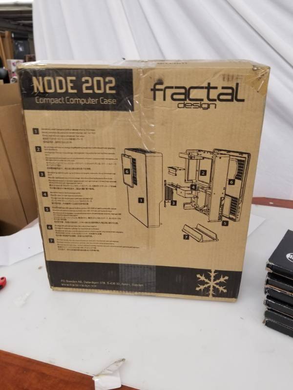 lot 16514 image: Fractal Design Node 202 - Compact Mini Tower Computer Case �� Small Form Factor - Mini ITX �� Mitx - High Airflow - 2X 120mm Silent Fans Included - USB 3.0 - Black AmazonsChoicefor  node 202