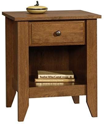 lot 16545 image: Sauder Shoal Creek Night Stand, L 20.87  x W 17.48  x H 24.06 , Oiled Oak finish �� �� �� �� ��