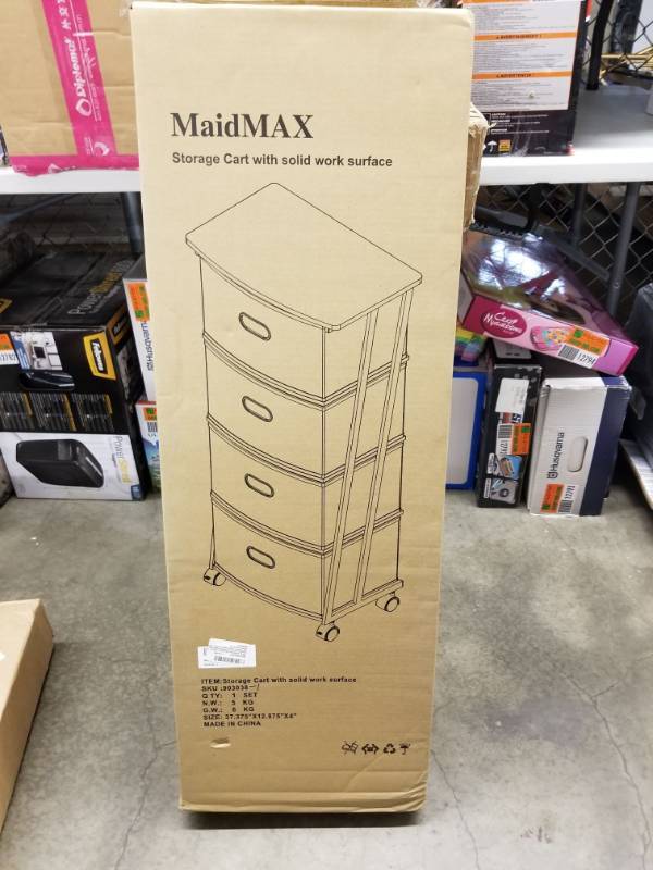 lot 16549 image: MAIDMAX STORAGE CART