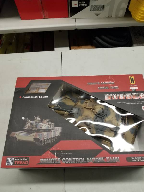 lot 16560 image: M1a2 Abrams Tank - Rc - Airsoft Bb Gun - Dark Camouflage - Usa Seller 124 -