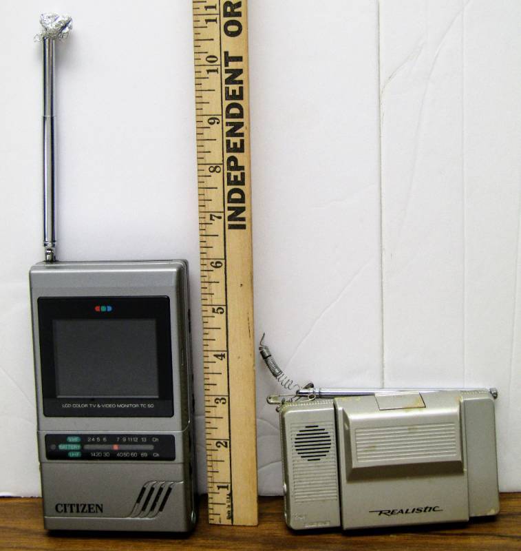 lot 5395 image: Vintage Handheld TVs