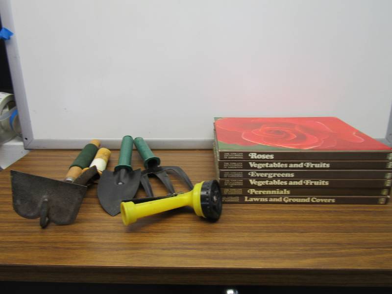 lot 5452 image: Gardener Lot- Books and Tools