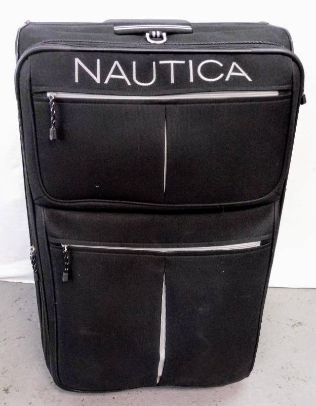lot 5442 image: Large Rolling Suitcase- Nautica Brand