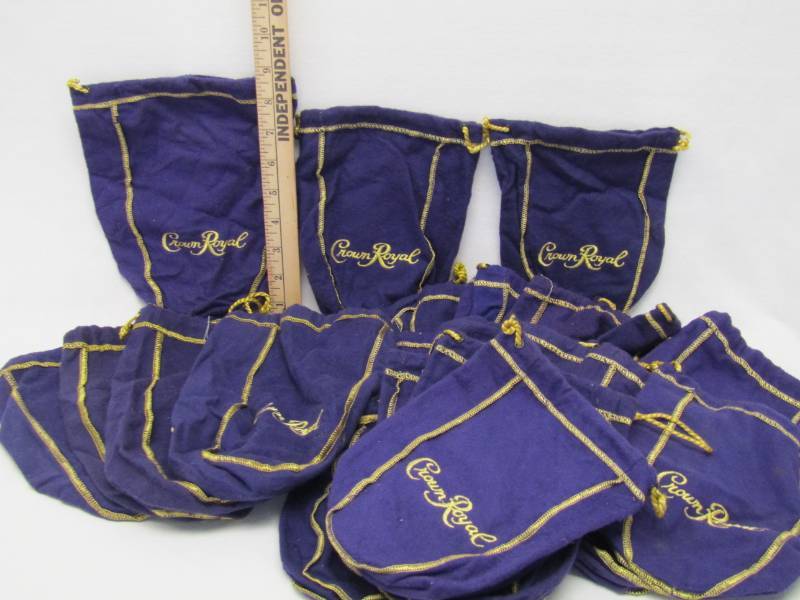 lot 5497 image: Crown Royal Velvet Bag Lot