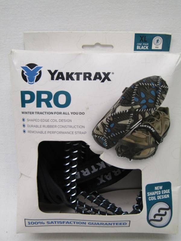 lot 5702 image: Yaktrax Walk Traction Cleats for Walking on Snow and Ice (1 Pair)