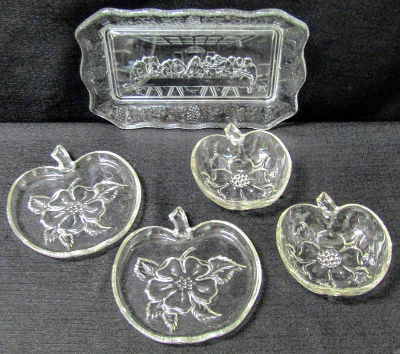 lot 5471 image: Cut Glass- Last Supper and Bonus Pieces