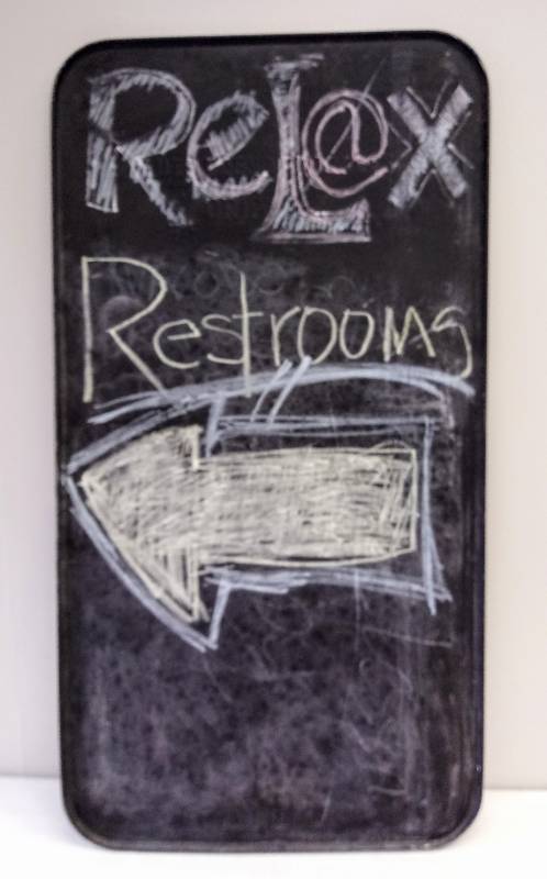 lot 5518 image: Metal Chalkboard  Sign