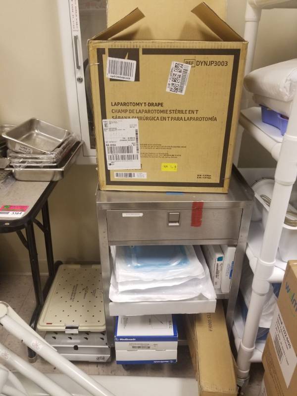 lot 5561 image: Assorted Medical Teaching Supplies With Cart
