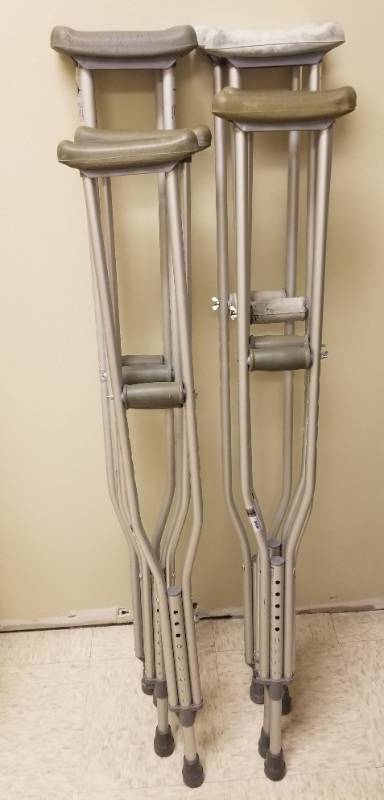 lot 3931 image: (4) Pairs Of Crutches