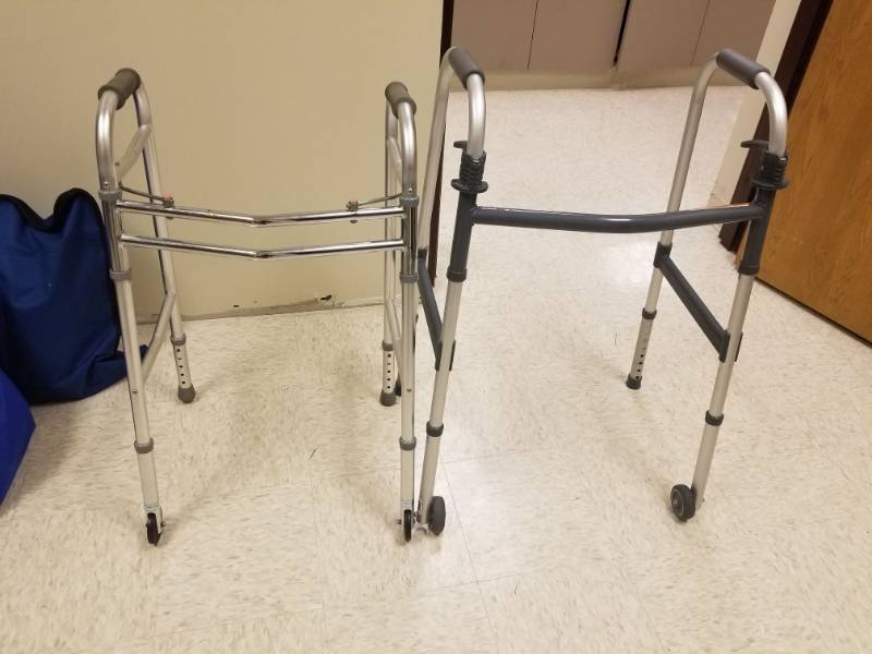 lot 3933 image: (2) Rolling Walkers